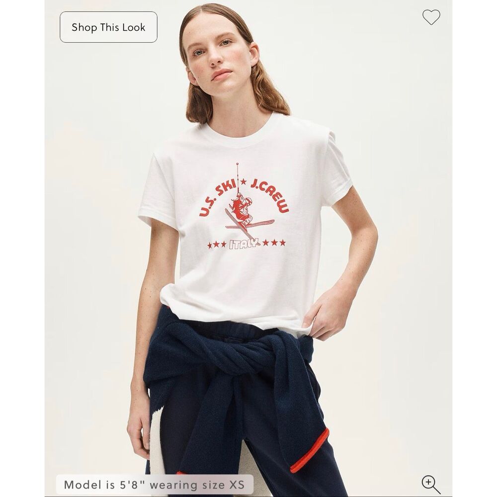 J. Crew U.S. Ski & Snowboard by J.Crew classic-fit graphic T-shirt in vintage je
